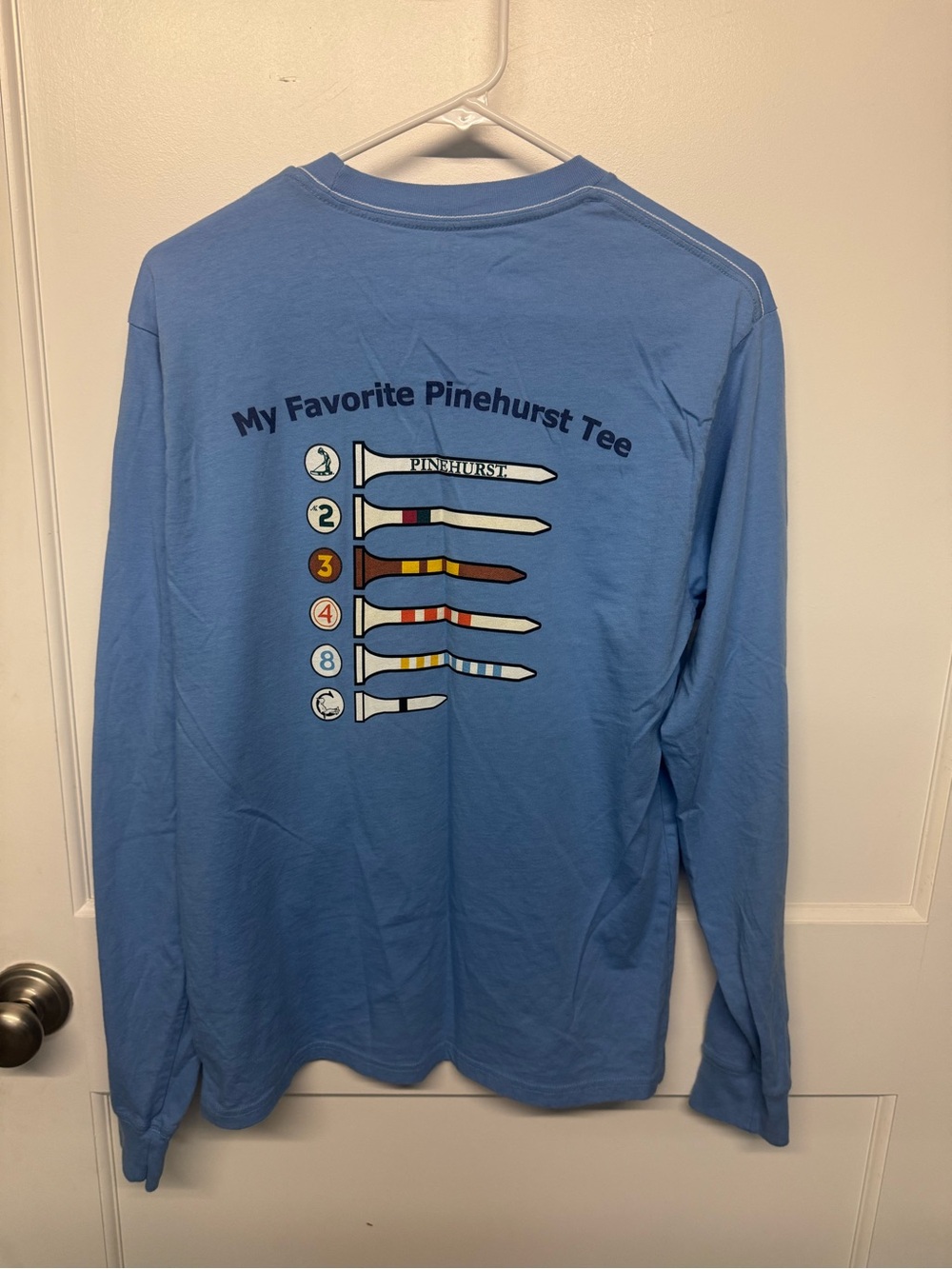 Blue 'My Favorite Pinehurst Tee' Long-Sleeve Shirt
